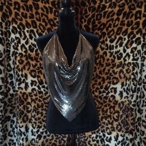 Vintage metallic halter euro 38